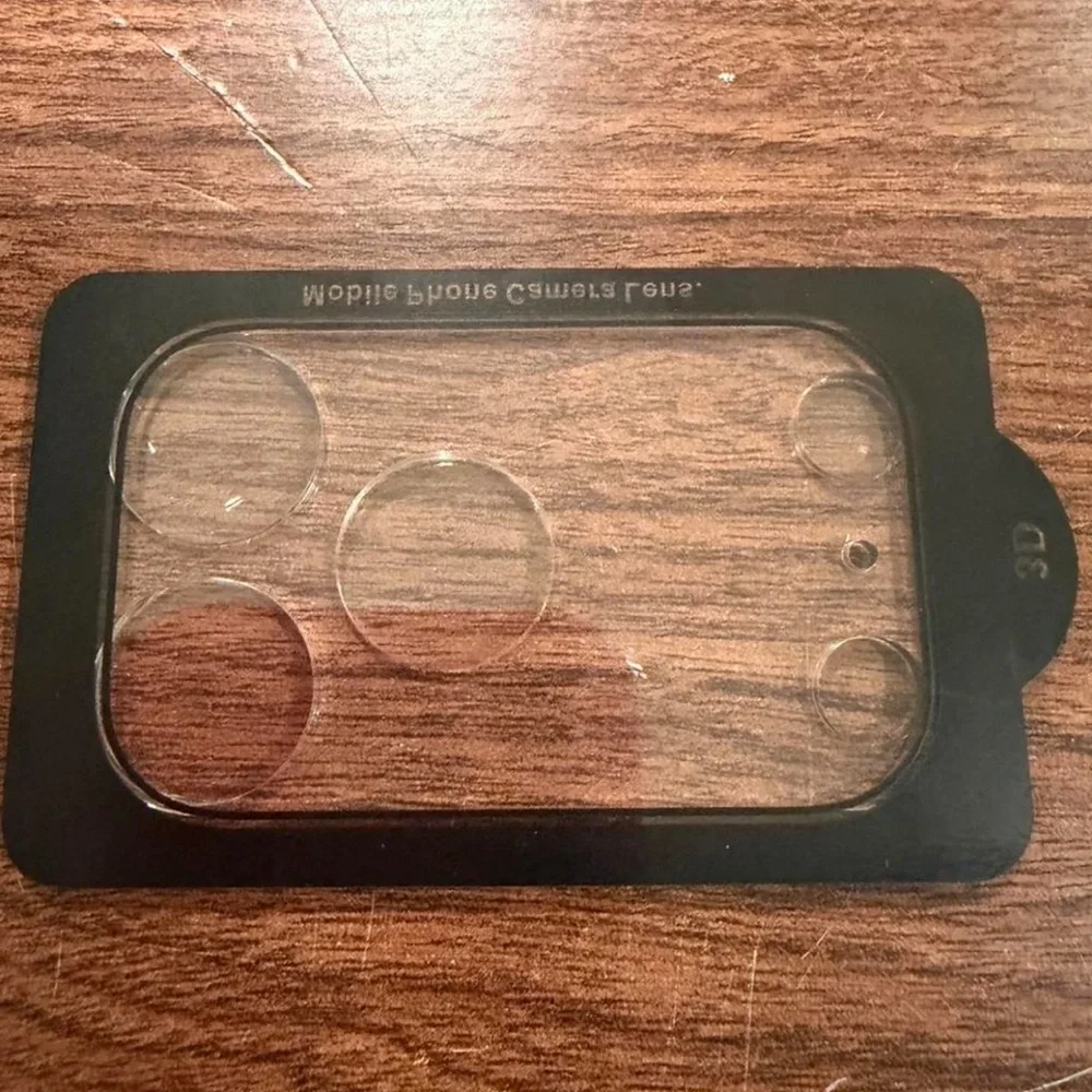 Clear Mobile Camera Lens Protector - Black Frame for iPhone 17 pro max